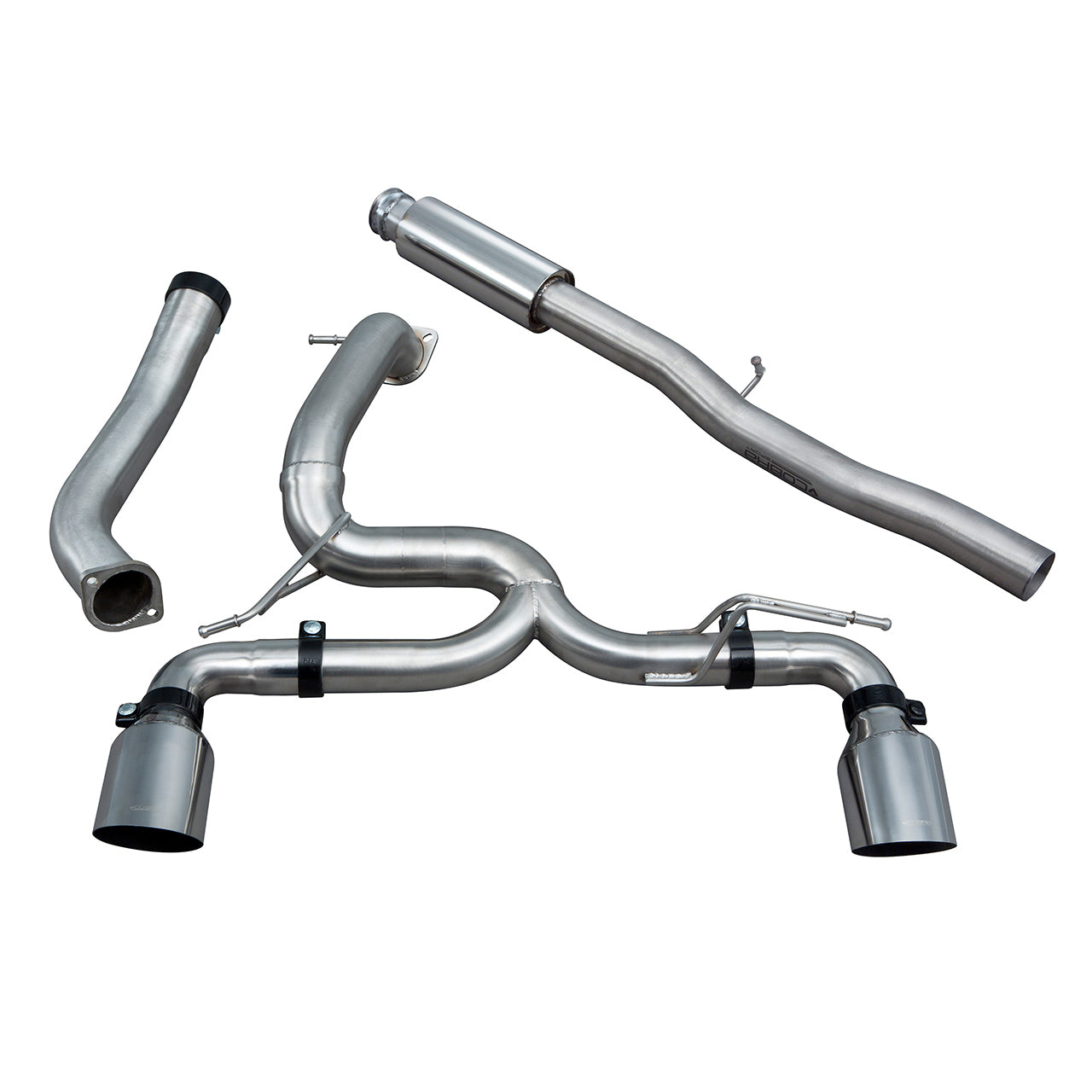 Cobra Venom Box Delete Race Cat Back Performance Exhaust - Ford Focus RS Mk3