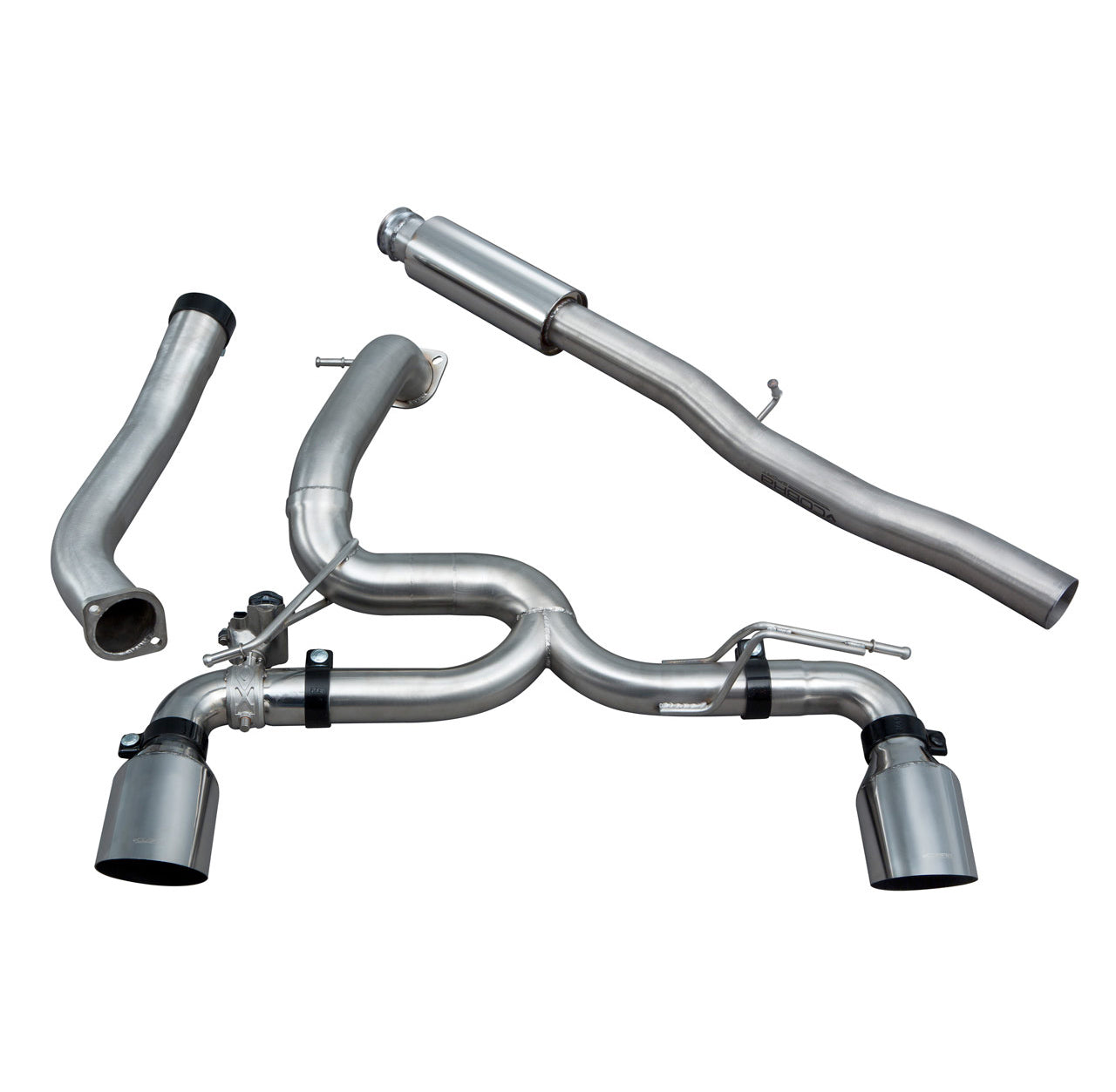 Cobra Venom Box Delete Race Cat Back Performance Exhaust - Ford Focus RS Mk3