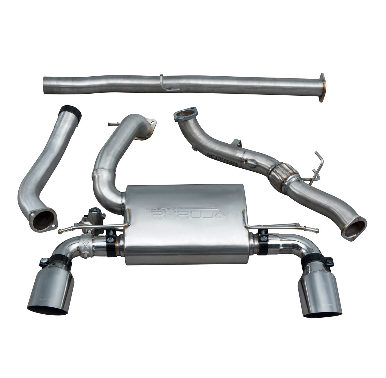 Cobra Turbo Back Performance Exhaust - Ford Focus RS Mk3
