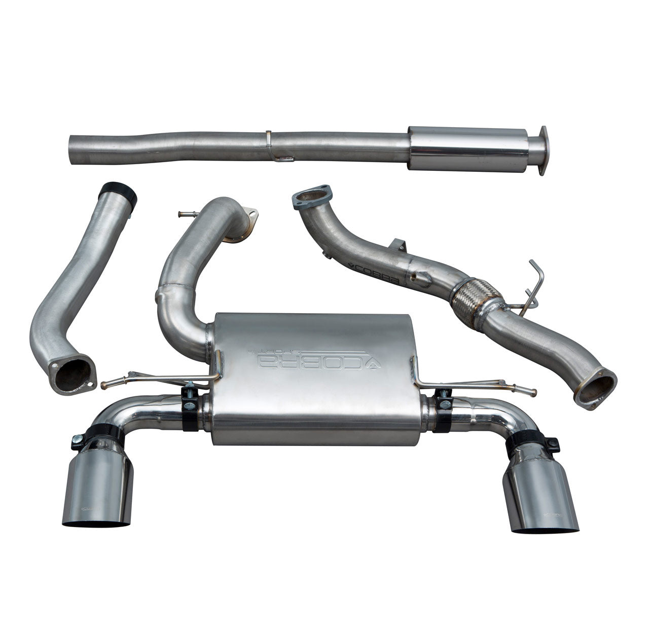 Cobra Turbo Back Performance Exhaust - Ford Focus RS Mk3