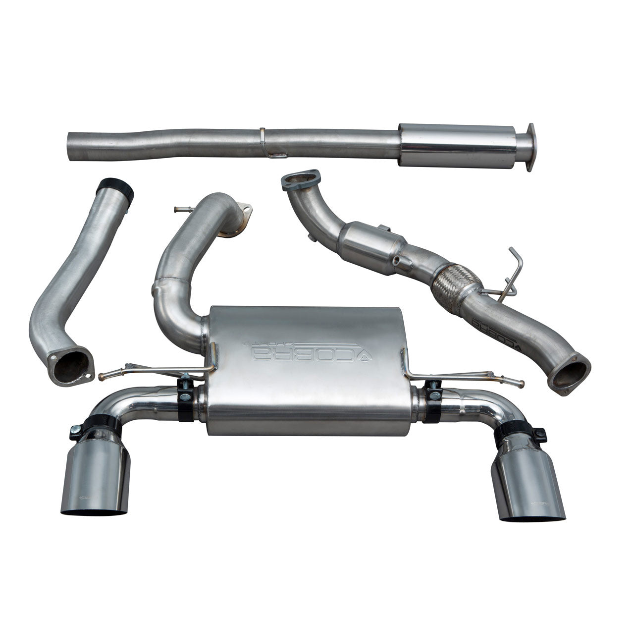 Cobra Turbo Back Performance Exhaust - Ford Focus RS Mk3