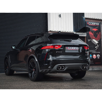 Cobra Resonator Delete Performance Exhaust Pipe - Jaguar F-Pace SVR