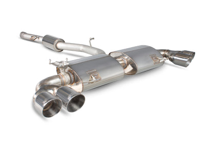 Scorpion Resonated Cat Back Exhaust w/Valves (Daytona Tips) - Audi S1 (14-18)