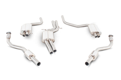 Scorpion Resonated Cat Back Exhaust w/Active Valves - Audi RS4 B8 4.2 FSI