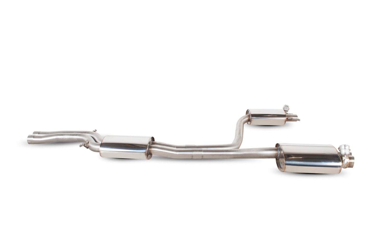 Scorpion Resonated Half Exhaust System w/Active Valves - Audi RS4 B8 4.2 FSI