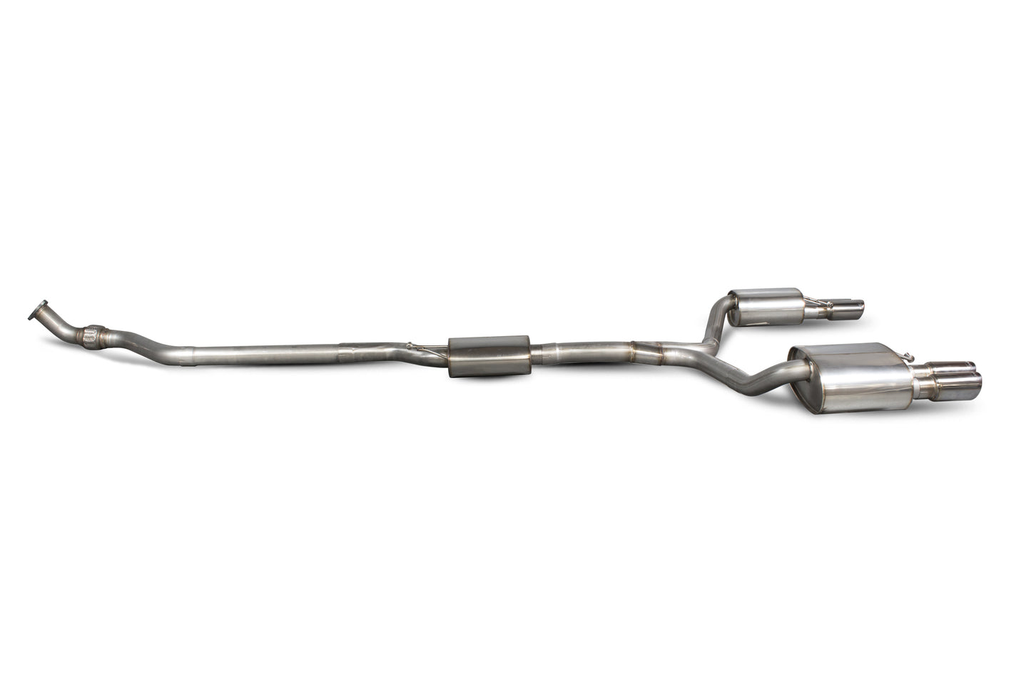 Scorpion Resonated Cat Back Exhaust (Quad Pipes) - Audi A5 B8 2.0 (12-16)
