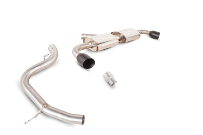 Scorpion Cat Back Exhaust (Black Tail Pipes) - Audi TT Mk2 2.0 TFSi (06-14)