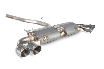 Scorpion Non-Res Cat Back Exhaust w/Valves (Daytona Tips) - Audi S1 (14-18)