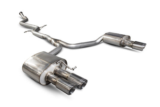 Scorpion Non-Res Cat Back Exhaust (Quad Pipes) - Audi A5 B8 2.0 (12-16)