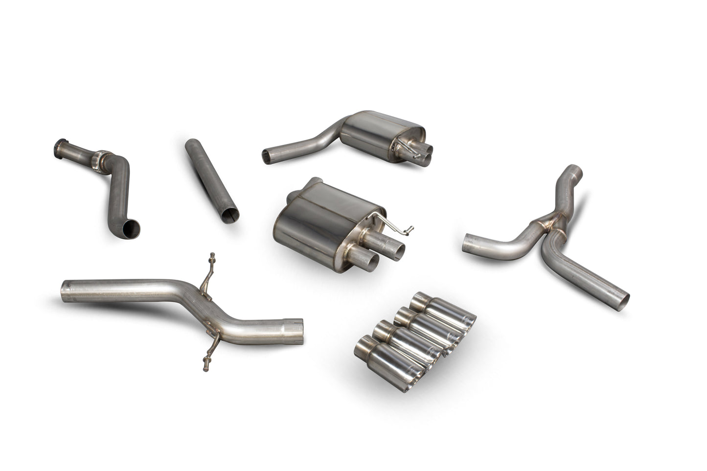 Scorpion Non-Res Cat Back Exhaust (Quad Pipes) - Audi A5 B8 2.0 (12-16)