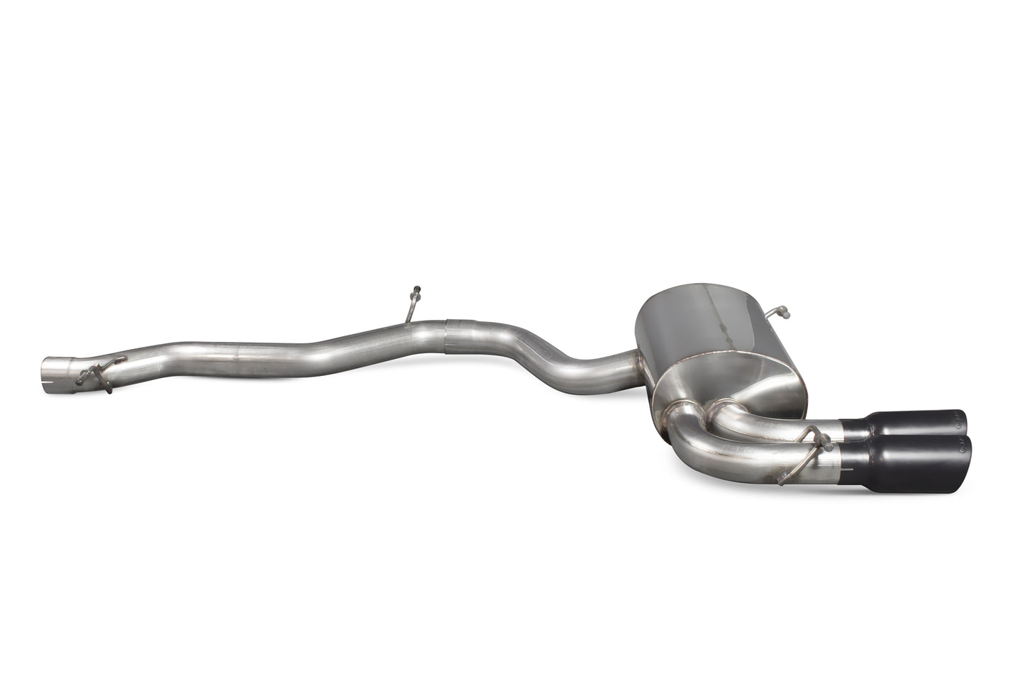 Scorpion Non-Res Cat Back Exhaust (Black Tail Pipes) - Audi S3 8P (06-12)