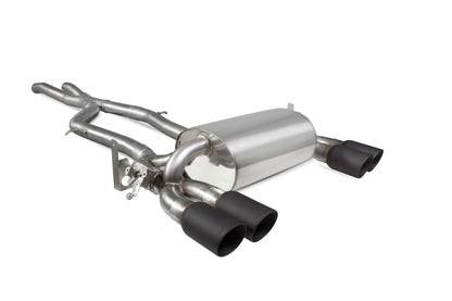 Scorpion Non-Res Cat Back Exhaust w/Valves (Black) - BMW M3 F80 (14-18)