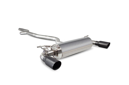 Scorpion Non-Res Cat Back Exhaust w/Valves (Black) - BMW 2 Series M240i (16-18)