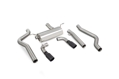 Scorpion Non-Res Cat Back Exhaust w/Valves (Black) - BMW 2 Series M240i (16-18)