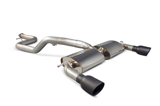Scorpion 3" Non-Res Cat Back Exhaust (Black) - Ford Focus Mk2 ST 225 (06-11)