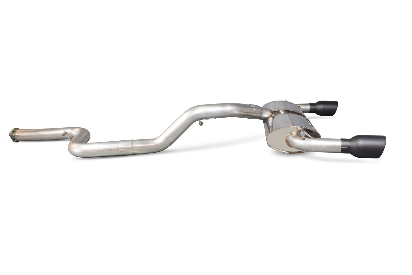 Scorpion 3" Non-Res Cat Back Exhaust (Black) - Ford Focus Mk2 ST 225 (06-11)