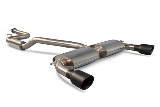 Scorpion 2.5" Resonated Cat Back Exhaust (Black) - Ford Focus Mk2 ST 225 06-11