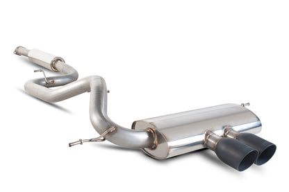 Scorpion Resonated Cat Back Exhaust (Black) - Ford Focus Mk3 ST Hatch (12-18)