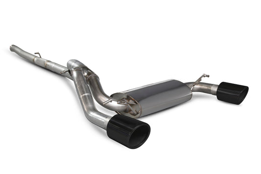 Scorpion Cat Back Exhaust (Black Indy Tail Pipes) - Ford Focus Mk3 RS (16-18)