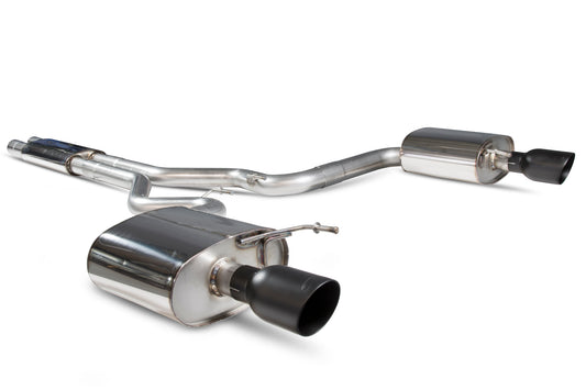 Scorpion Resonated Cat Back Exhaust (Black) - Ford Mustang 5.0 V8 GT (15-18)