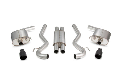 Scorpion Resonated Cat Back Exhaust (Black) - Ford Mustang 5.0 V8 GT (15-18)