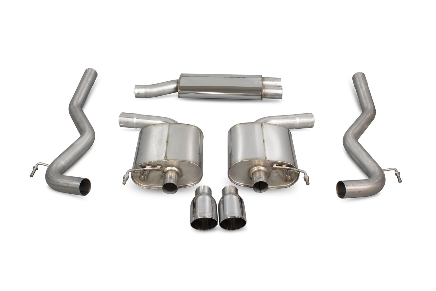 Scorpion Resonated Cat Back Exhaust - Ford Mustang 2.3T (15-18)