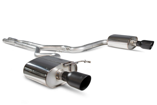 Scorpion Non-Res Cat Back Exhaust (Black) - Ford Mustang 5.0 V8 GT (15-18)