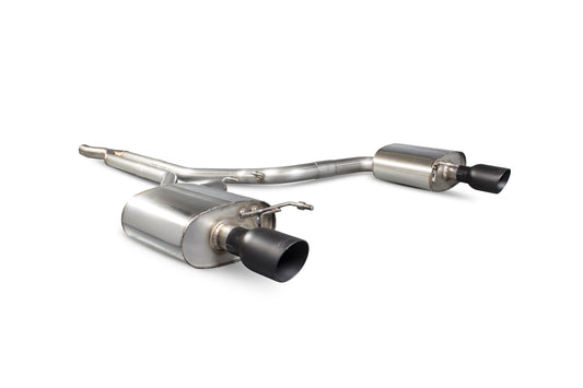 Scorpion Non-Res Cat Back Exhaust (Black) - Ford Mustang 2.3T (15-18)