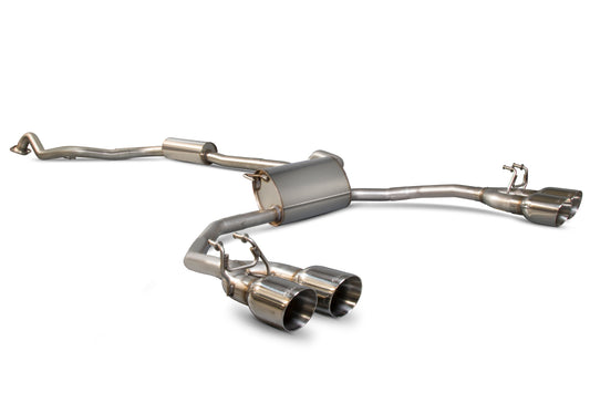 Scorpion Resonated Cat Back Exhaust - Honda Civic Type R FK2 RHD (15-17)