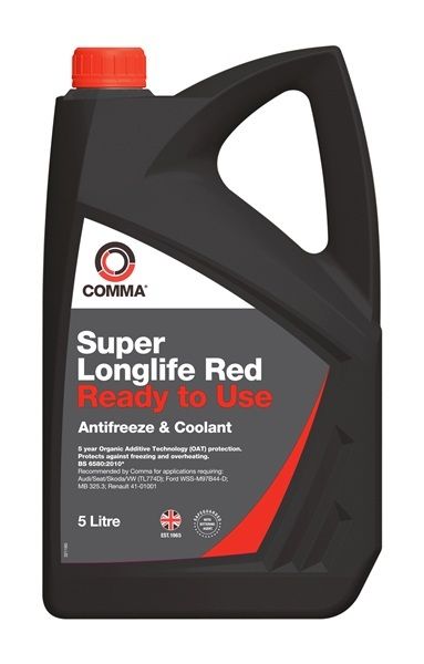 Comma Super Longlife Red Antifreeze & Coolant - Ready To Use (5L)