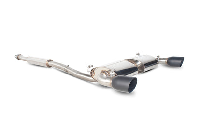 Scorpion Resonated Secondary Cat Back Exhaust (Black) - Toyota GT86 Subaru BRZ