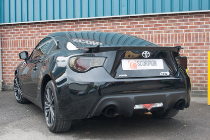 Scorpion Resonated Secondary Cat Back Exhaust (Black) - Toyota GT86 Subaru BRZ