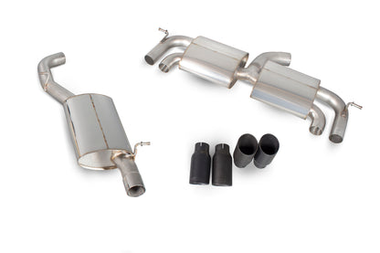 Scorpion Resonated Cat Back Exhaust (Black Daytona) - VW Golf R Mk7 R (14-16)