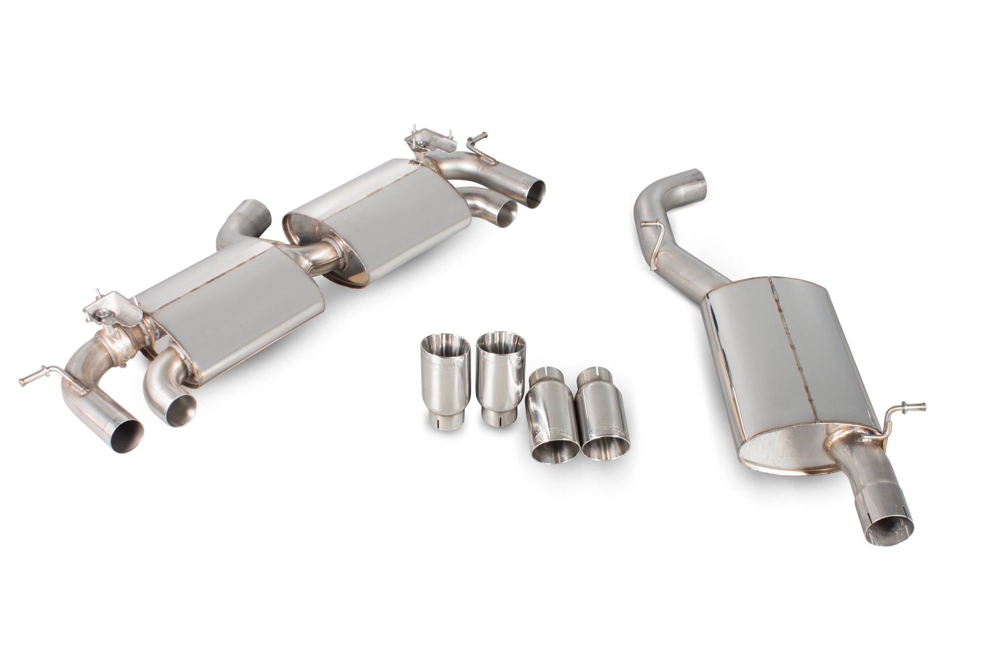 Scorpion Resonated Cat Back Exhaust w/Valves (Daytona) - VW Golf Mk7 R (14-16)