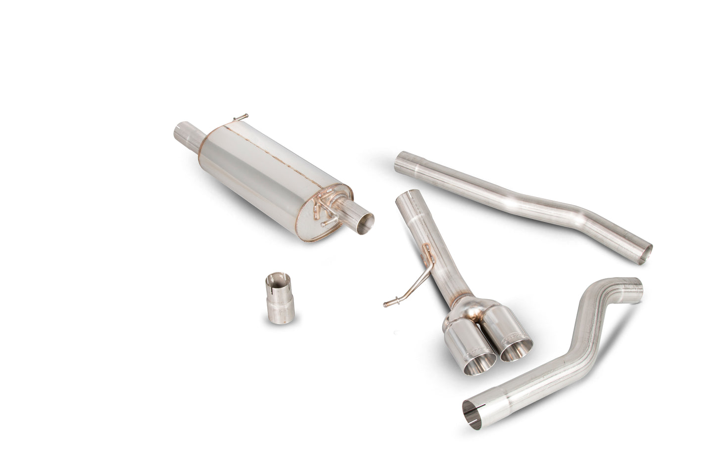 Scorpion Resonated cat/DPF Back Exhaust (Twin Daytona) - VW Transporter T5