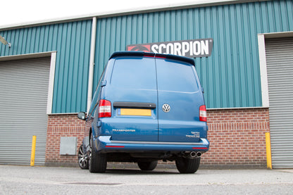 Scorpion Resonated cat/DPF Back Exhaust (Twin Monaco) - VW Transporter T5