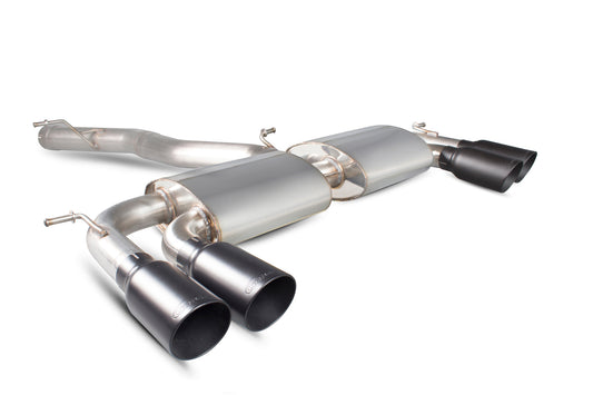 Scorpion Non-Res Cat Back Exhaust Black Daytona - Volkswagen Golf Mk7 R 14-16