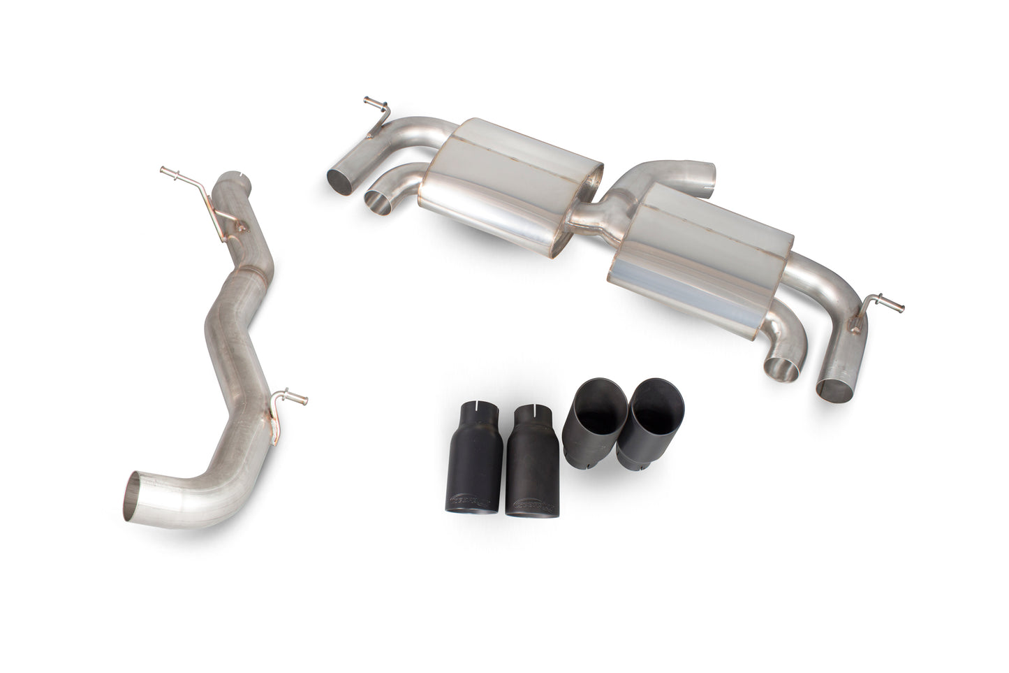 Scorpion Non-Res Cat Back Exhaust Black Daytona - Volkswagen Golf Mk7 R 14-16