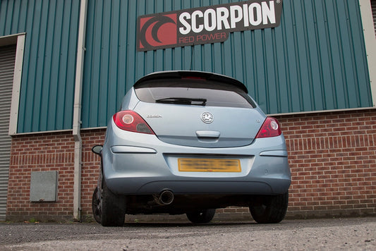 Scorpion Resonated Cat Back Exhaust - Vauxhall Corsa D 1.0/1.2/1.4 (06-14)