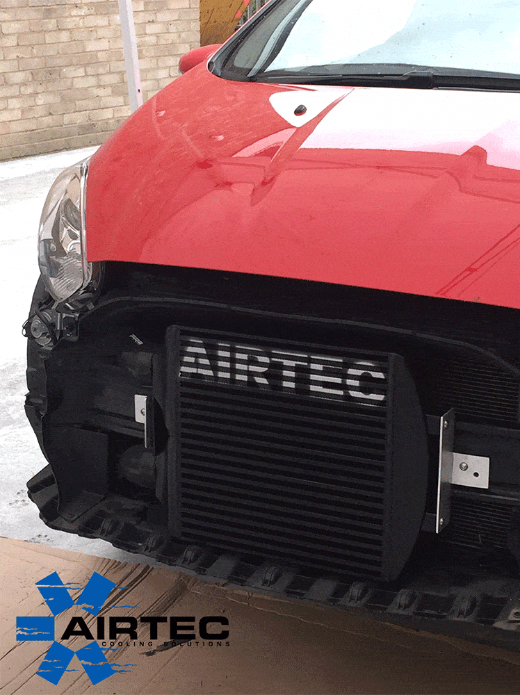 AIRTEC Stage 2 Front Mount Intercooler Kit Ford Fiesta Mk7 1.0 EcoBoost-Car-Close 