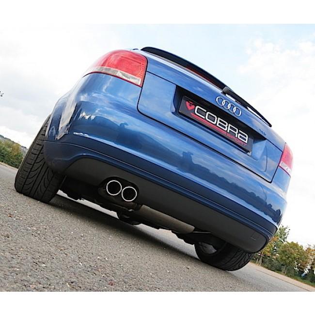 Cobra Cat Back Performance Exhaust - Audi A3 8P 2.0 TFSI 2WD Sportback