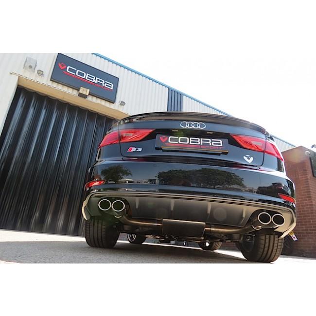 Cobra Turbo Back Non-Valved Performance Exhaust - Audi S3 8V Saloon (13-18)