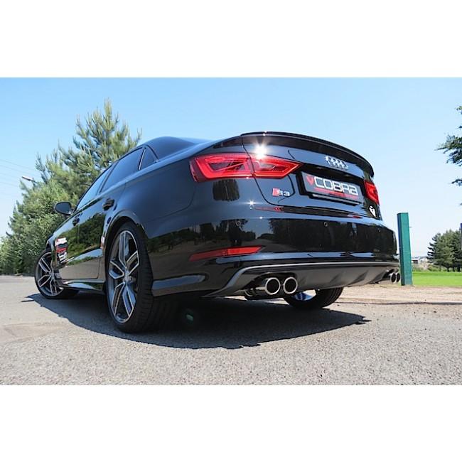 Cobra Turbo Back Non-Valved Performance Exhaust - Audi S3 8V Saloon (13-18)