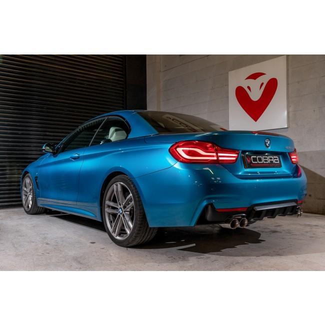 Cobra Quad Exit M4 Style Performance Exhaust Conversion - BMW 425D F32/F33/F36