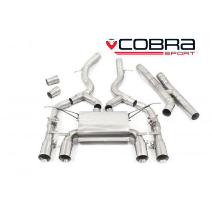 Cobra 3" Valved Secondary Cat Back Performance Exhaust - BMW M4 F82