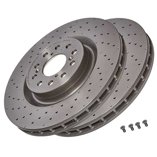 Brembo Drilled Front Brake Discs - Honda Civic Type R FK2 FK8 (15-)