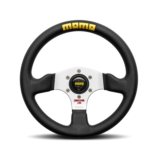 Momo Competition Evo Steering Wheel - Black Leather 320mm