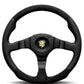 Momo Dark Fighter Steering Wheel - Black Leather/Alcantara 350mm