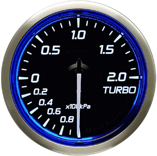 Defi DF Racer N2 52mm Turbo 200 Boost Gauge (Blue)