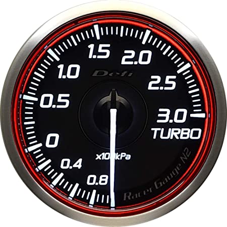 Defi DF Racer 60mm Turbo 300 Boost Gauge (Red)